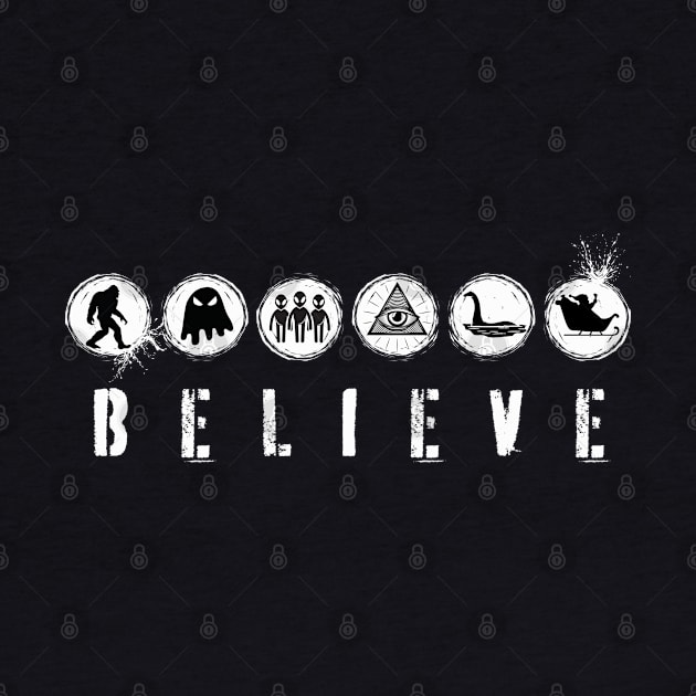 Believe by Kenny The Bartender's Tee Emporium